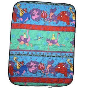 Vintage 1990s Disney The Lion King Toddler Baby Crib Blanket Comforter 50 x 40